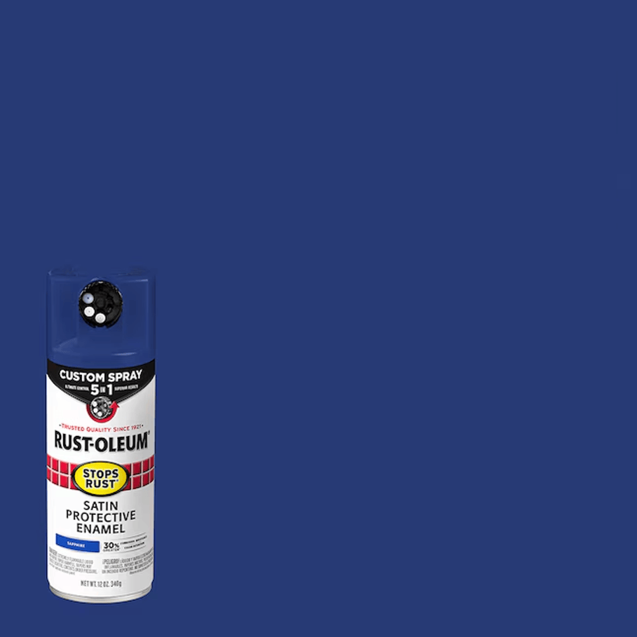 ספרי צבע סאטן COSTOM SPRAY 5 IN1 STOPS RUST SAPPHIRE