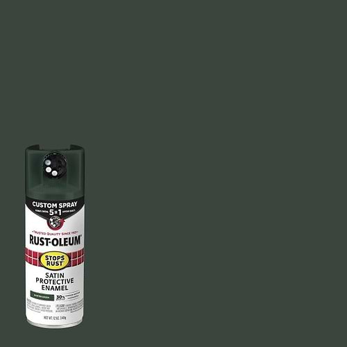 ספרי צבע סאטן COSTOM SPRAY 5 IN1 STOPS RUST HUNTER GREEN