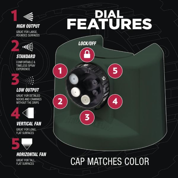 ספרי צבע סאטן COSTOM SPRAY 5 IN1 STOPS RUST HUNTER GREEN