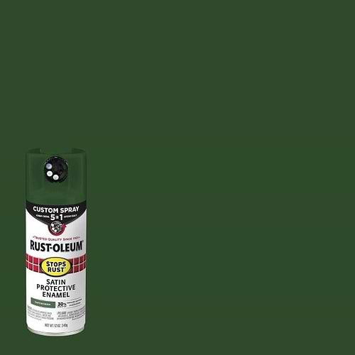 ספרי צבע סאטן COSTOM SPRAY 5 IN1 STOPS RUST CANYON GREEN