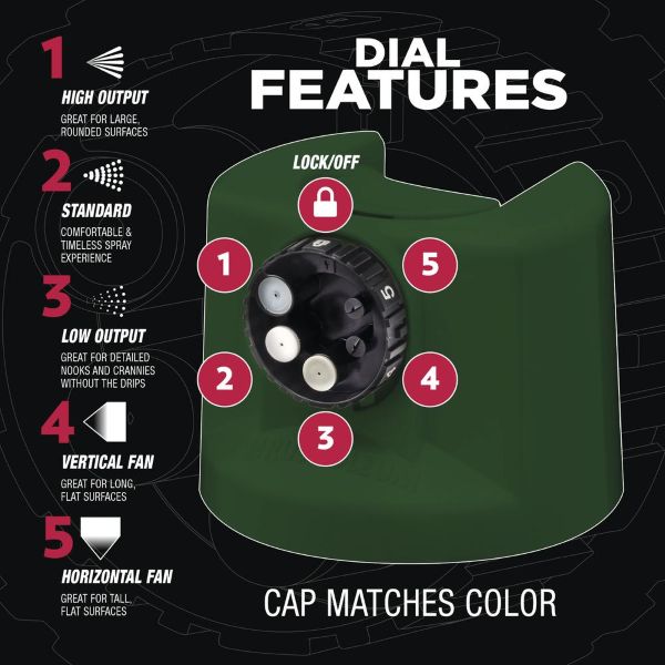 ספרי צבע סאטן COSTOM SPRAY 5 IN1 STOPS RUST CANYON GREEN