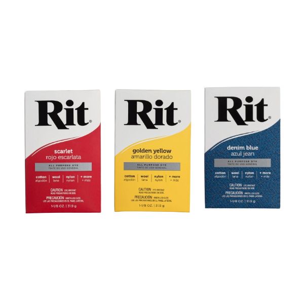 צבע לצביעת בדים טבעיים באבקה Rit  all purpose dye