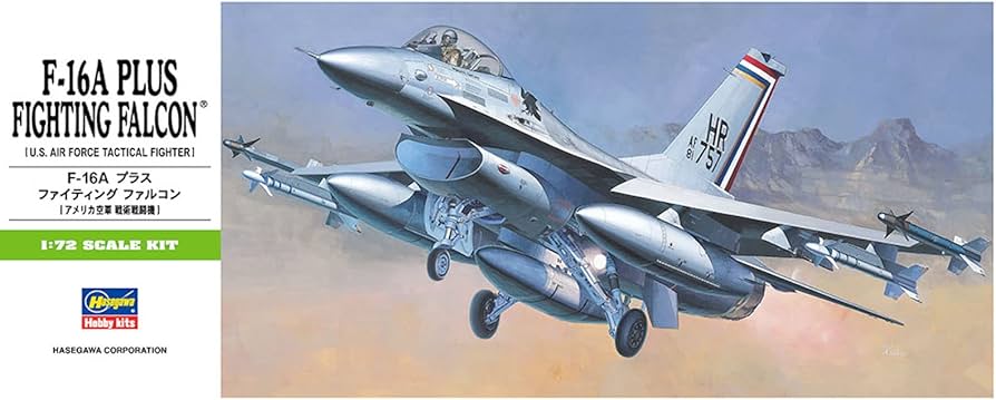 ערכת הרכבה מטוס F-16A PLUS FIGHTING FALCON HASEGAWA