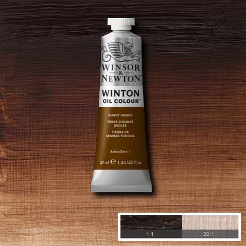 WINTON OIL COLOUR 76 BURNT UMBER