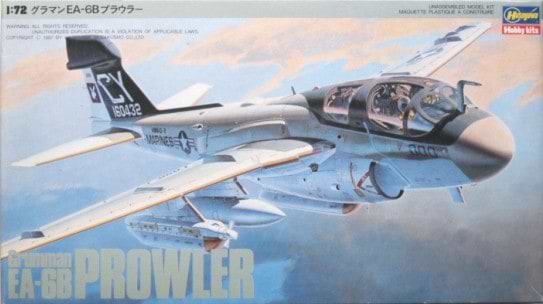 ערכת הרכבה מטוס EA-6B GRUMMAN PROWLER HASEGAWA