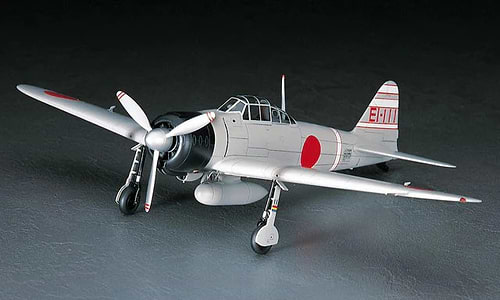 ערכת הרכבה מטוס MITSUBISHI A6M2B ZERO FIGHTER TYPE21 HASEGAWA