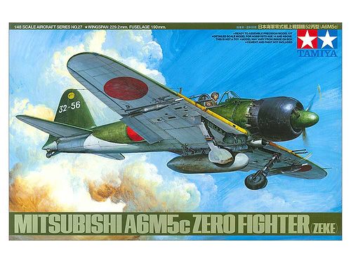 ערכת הרכבה מטוס MITSUBISHI A6M5C ZERO FIGHTER TAMIYA