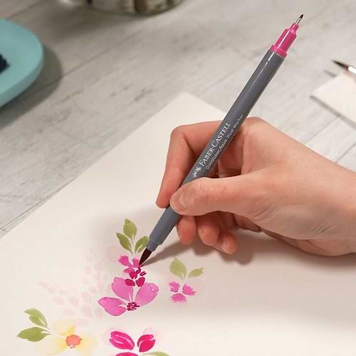 סט 12 טושים בסיס מים  דו צדדיים FABER CASTELL GOLDFABER AQUE 