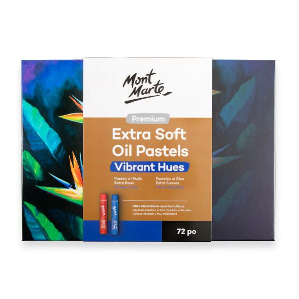 סט 72 פסטל שמן מונט מרט EXTRA SOFT OIL PASTELS MONT MARTE