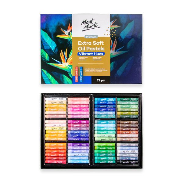סט 72 פסטל שמן מונט מרט EXTRA SOFT OIL PASTELS MONT MARTE