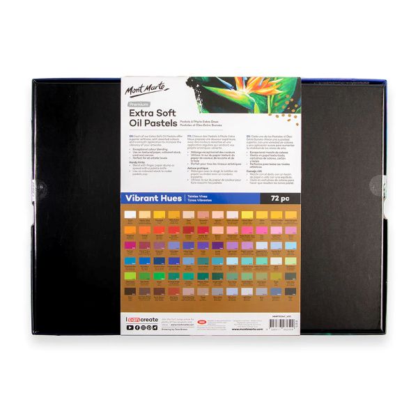 סט 72 פסטל שמן מונט מרט EXTRA SOFT OIL PASTELS MONT MARTE