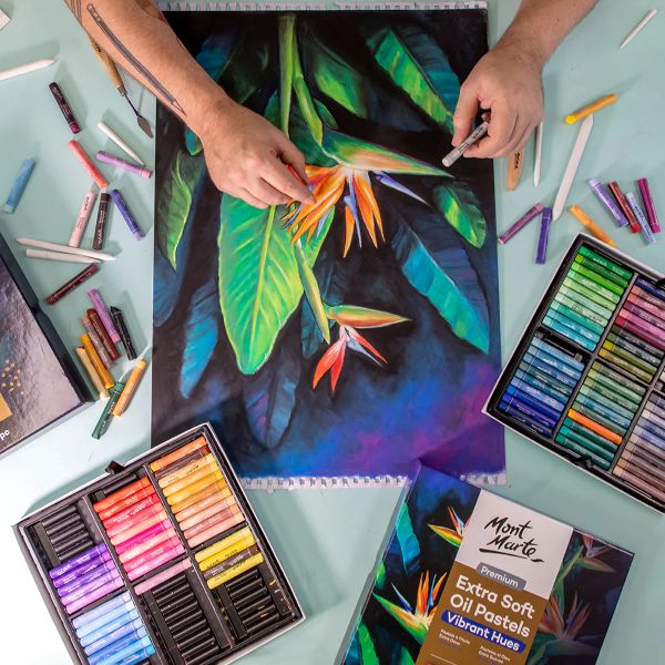 סט 120 פסטל שמן מונט מרט EXTRA SOFT OIL PASTELS MONT MARTE