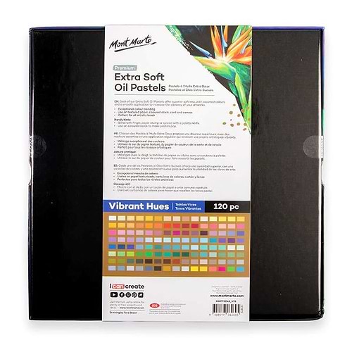 סט 120 פסטל שמן מונט מרט EXTRA SOFT OIL PASTELS MONT MARTE