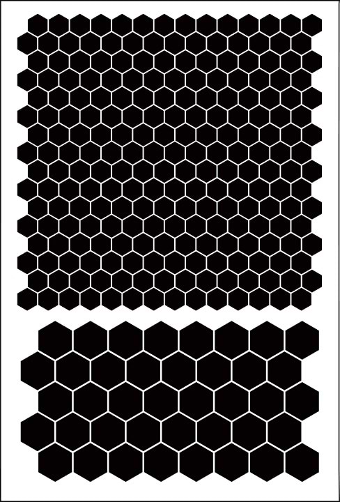 שבלונה ART STENCILS 20/29 HONEYCOMB 451
