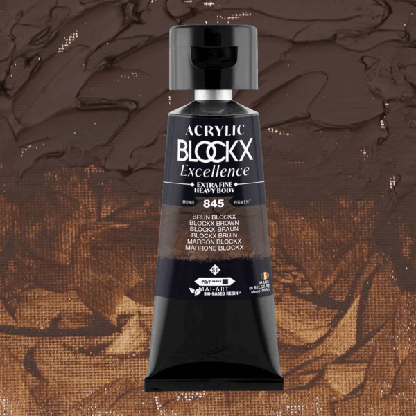 צבע אקריליק בלוקס 75מ"ל סדרה 1 Brown BLOCKX 845