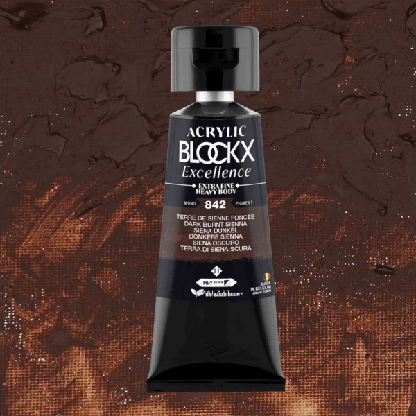 צבע אקריליק בלוקס 75מ"ל סדרה 1 Dark sienna 842