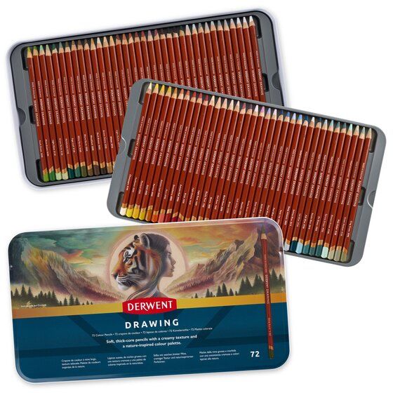 מארז72 עפרונות ציור  DERWENT DRAWING