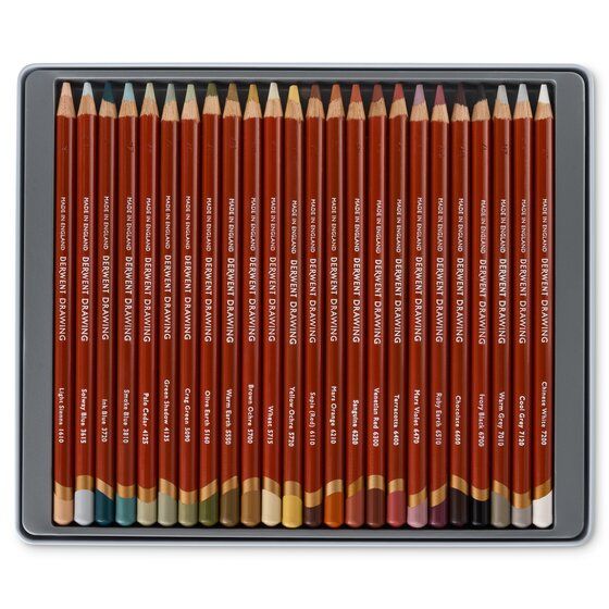 מארז 24 עפרונות ציור  DERWENT DRAWING