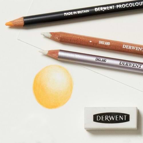 סט 4 עפרונות בלנדר +מחק ומחדד דרוונט BURNISHER & BLENDER DERWENT