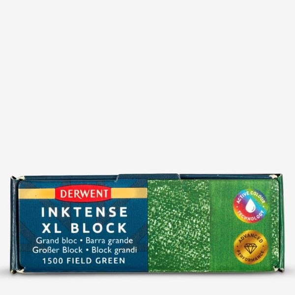 בלוק גרפיט מסיס במים DERWENT  INKTENSE XL BLOCKS FIELD GREEN