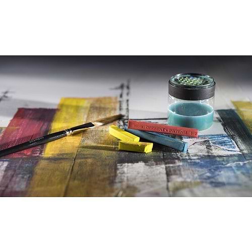 בלוק גרפיט מסיס במים DERWENT INKTENSE BLOCKS 0200 sun yellow