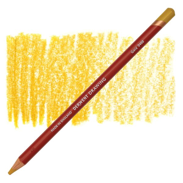  עפרון ציור בסיס שעווה DERWENT DRAWING Gold 0400