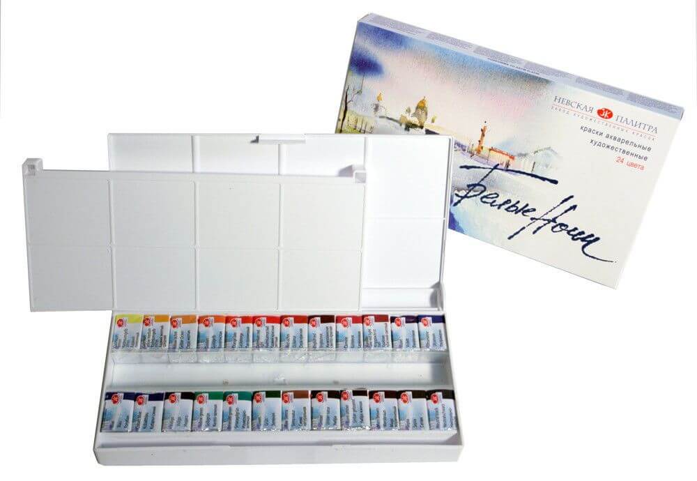 St Petersburg Watercolours white night 24set