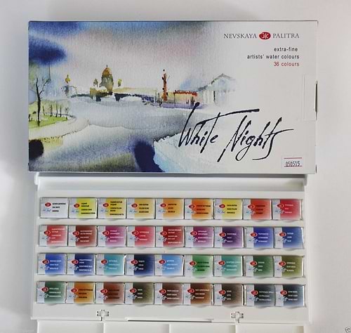 St Petersburg Watercolours white night 36set
