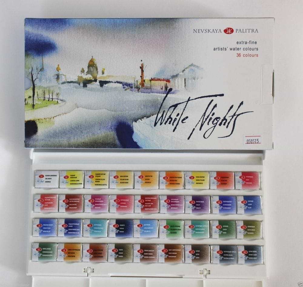 St Petersburg Watercolours white night 36set