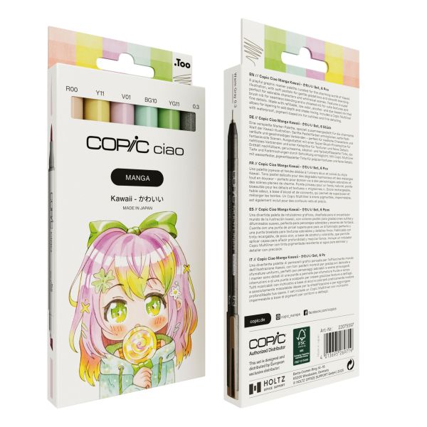 סט קופיק מרקר צ'או  COPIC CIAO MANGA KAWAII 