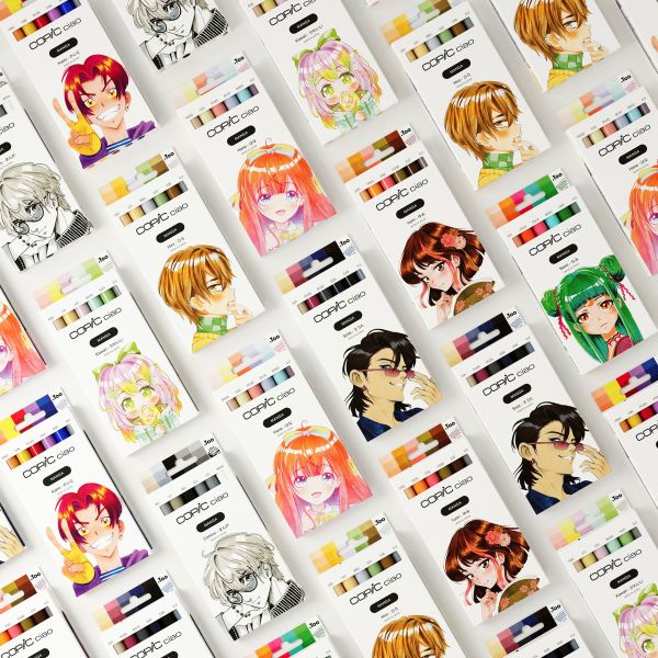 סט קופיק מרקר צ'או  COPIC CIAO MANGA KAWAII 