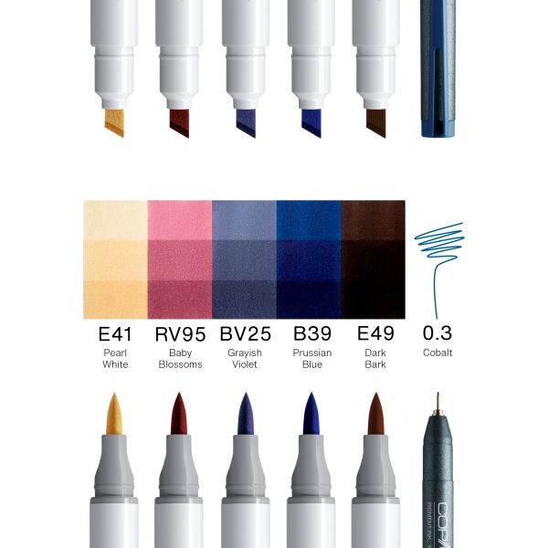 סט קופיק מרקר צ'או  COPIC CIAO MANGA SOTA 