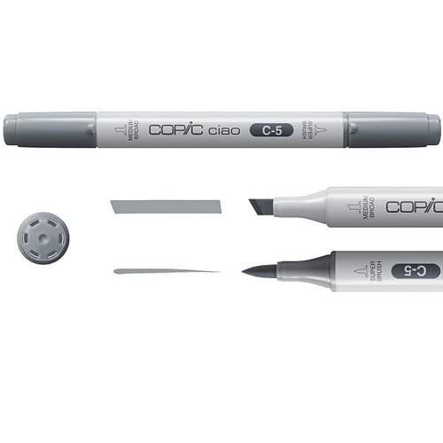 סט קופיק מרקר צ'או 5+1 COPIC CIAO COOL GREY TONES 