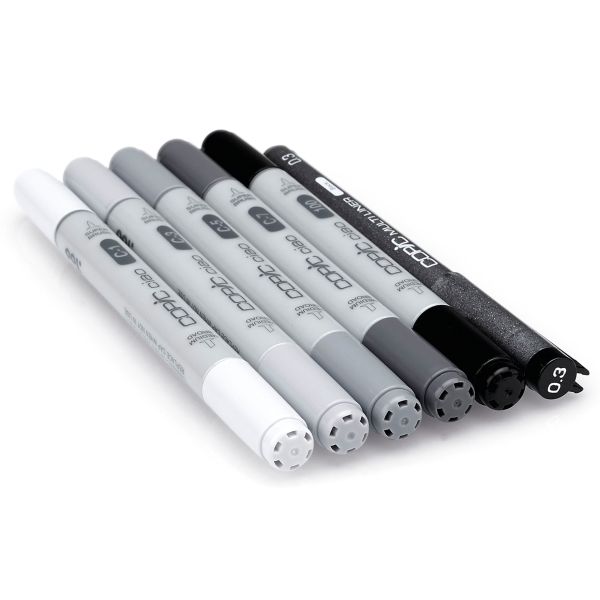 סט קופיק מרקר צ'או 5+1 COPIC CIAO COOL GREY TONES 
