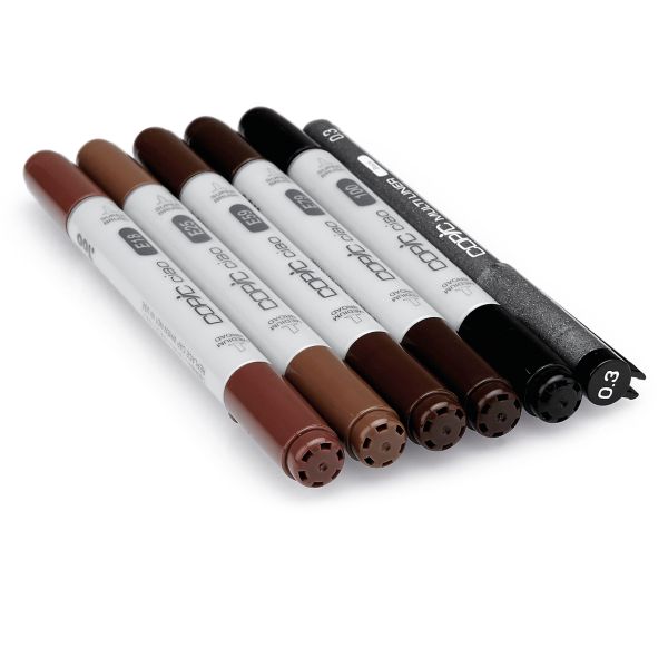 סט קופיק מרקר צ'או 5+1 HAIR TONES 2 