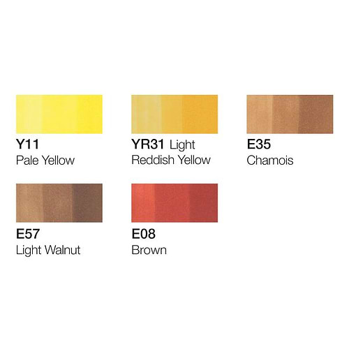סט קופיק מרקר צ'או 5+1 HAIR TONES 1 
