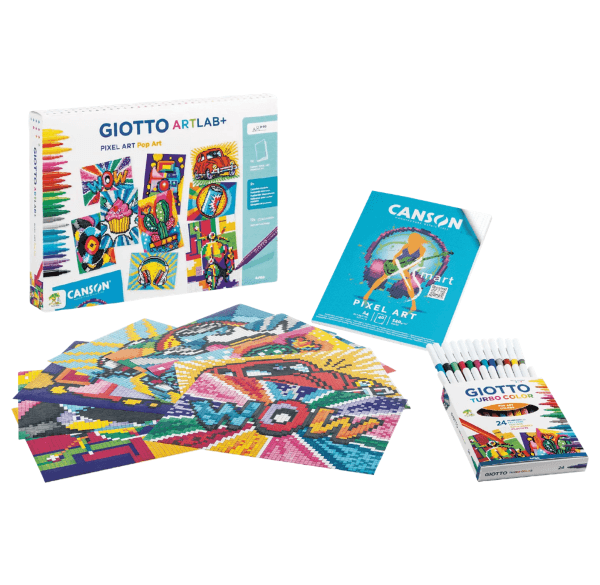 ערכת ציור בפיקסלים PIXEL ART POP ART GIOTTO