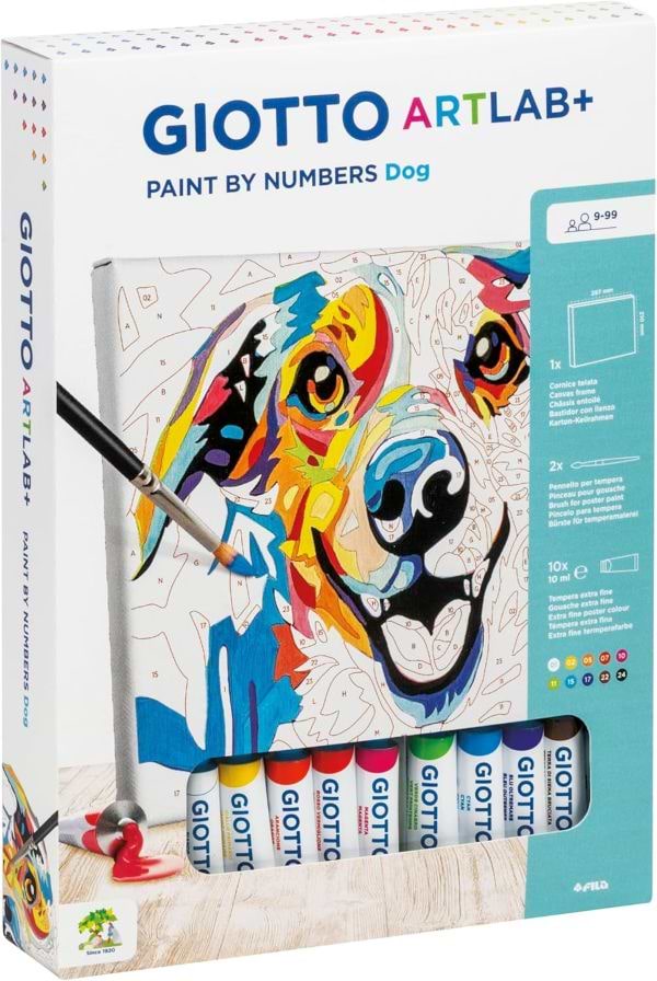 ערכת ציור לפי מספרים PAINT BY NUMBERS DOG GIOTTO
