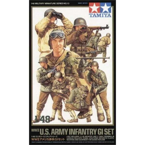 ערכת הרכבה חיילים WWII U.S ARMY INFANTRY GI SET TAMIYA 