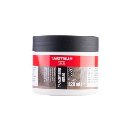 ג'אסו שקוף 120מל' תוצרת אמסטרדם טלנס TRANSPARENT GESSO