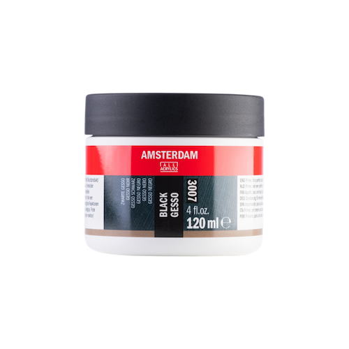 ג'אסו שחור 120מל' תוצרת אמסטרדם טלנס BLACK GESSO