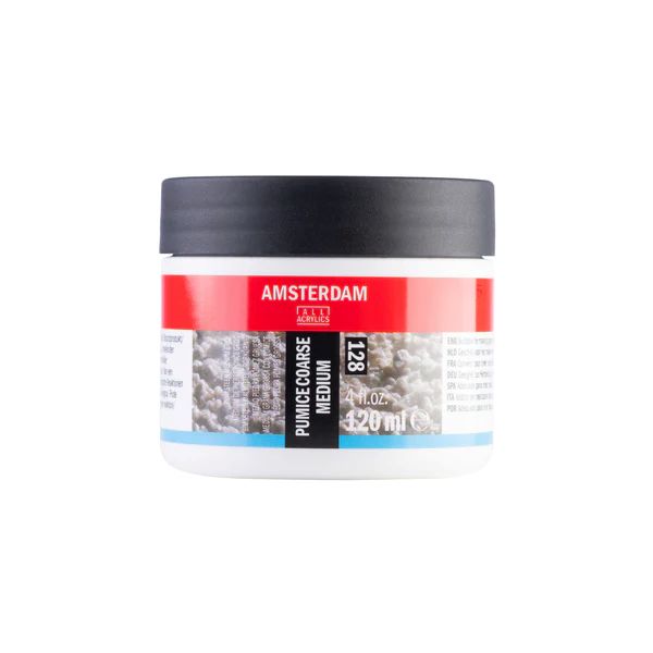 משחת עיצוב מגורענת 120מ"ל AMSTERDAM  pumice coarsw medium