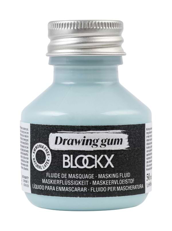מסקינג פלוייד למיסוך 50מל בבקבוק ללא אמוניה MASKING FLUID BLOCKX