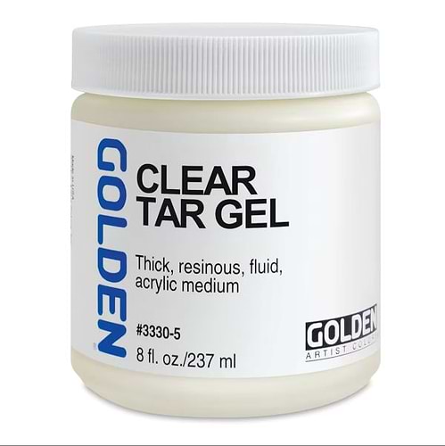 מדיום ג'ל אקרילי סמיך 237מל' CLEAR TAR GEL GOLDEN