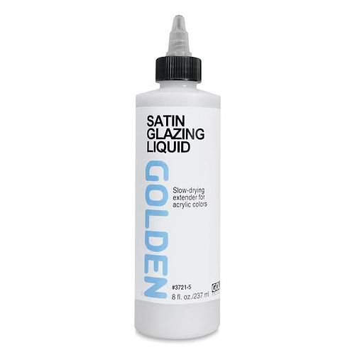 מדיום גליז לאקריל 237מל' סאטן SATIN GLAZING LIQUID GOLDEN 