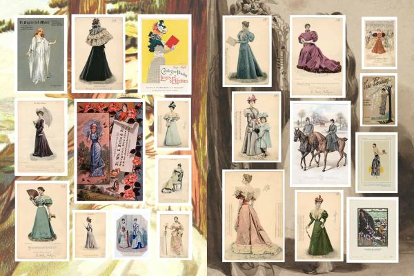 ספר מדבקות FASHION STYLE AND VINTAGE CHIC