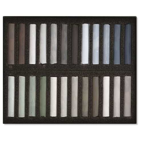 סט מארז פסטל אפורים 24 BLOCKX - GREY 