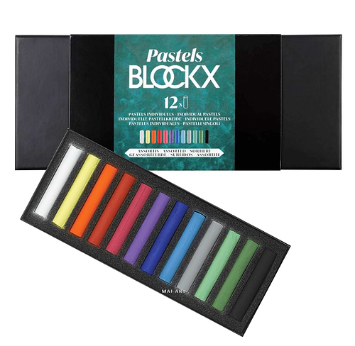 סט מארז פסטל צבעוני 12 BLOCKX - ASSORTED COLORS 