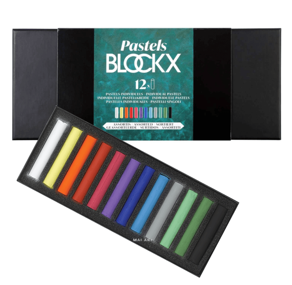 סט מארז פסטל צבעוני 12 BLOCKX - ASSORTED COLORS 