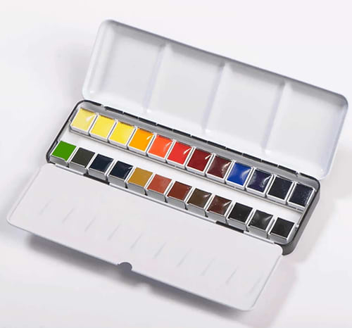 סט 24 צבעי מים בלוקס WATERCOLOR BLOCKX ARTIST